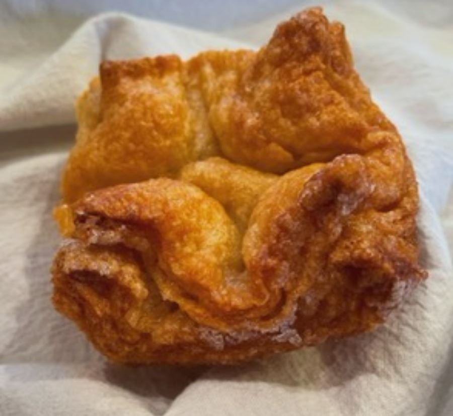 Kouign-Amann pastry with caramelized layers
